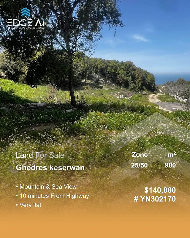 Land for Sale ,Ghedres keserwan,#YN302170 Land for Sale ,Ghedres keserwan,#YN302170