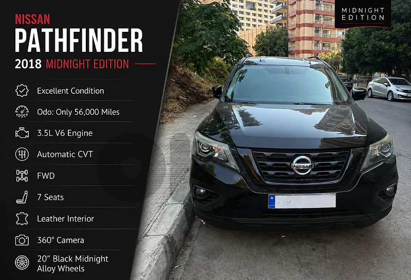 Nissan Pathfinder 2018 ✨️MIDNIGHT EDITION✨️