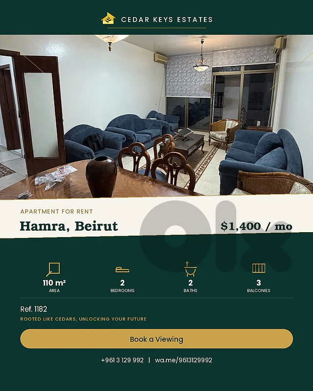 Apartment For Rent Hamra, Beirut الحمرا، بيروت Apartment For Rent Hamra, Beirut الحمرا، بيروت