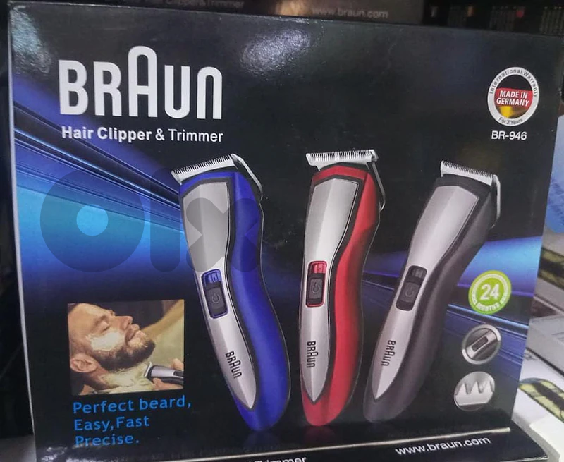 Braun BR-946 Hair Clipper & Beard /ماكينة حلاقة براون للشعر واللحية Braun BR-946 Hair Clipper & Beard /ماكينة حلاقة براون للشعر واللحية