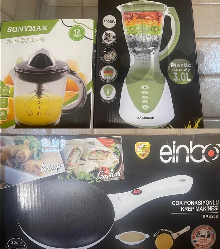 juice mixer, blender and crepe maker