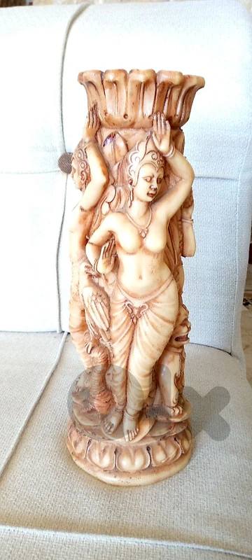 Beautiful Indian Apsara goddess statue vase