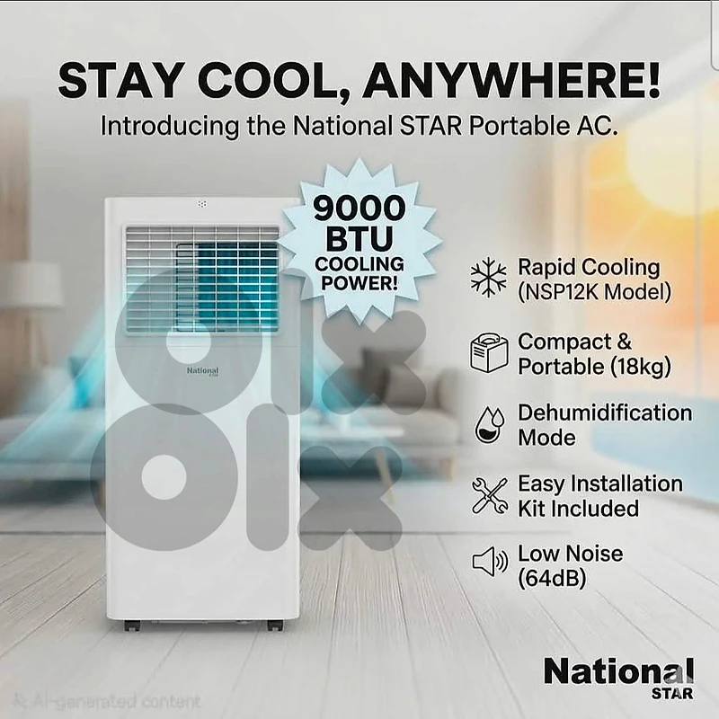 portable AC air conditioner NATIONAL مكيف نقال