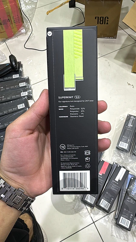 Whoop Band Superknit 5.0 palm