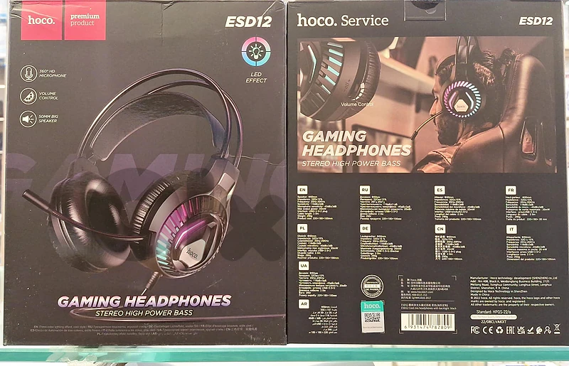 HOCO GAMING HEADPHONES STEREO HIGH POWER BASS ESD12