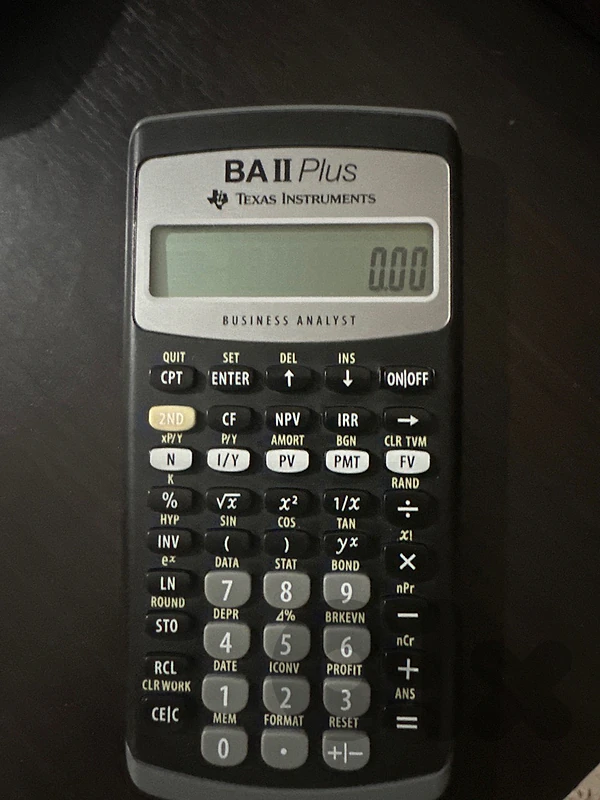 Financial Calculator: BAII Plus Texas Instruments