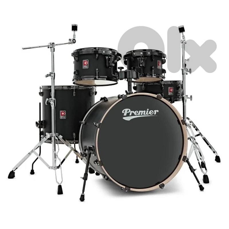 Premier Artist 22" 5pc Heavy Rock Shell Pack, Matte Black