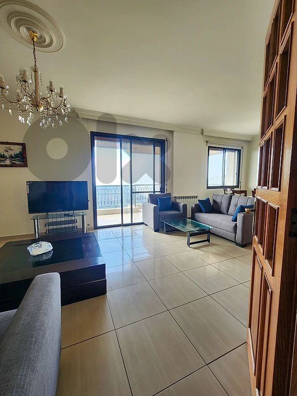 190 SQM Furnished Apartment in Broumana + Mountain and Sea View