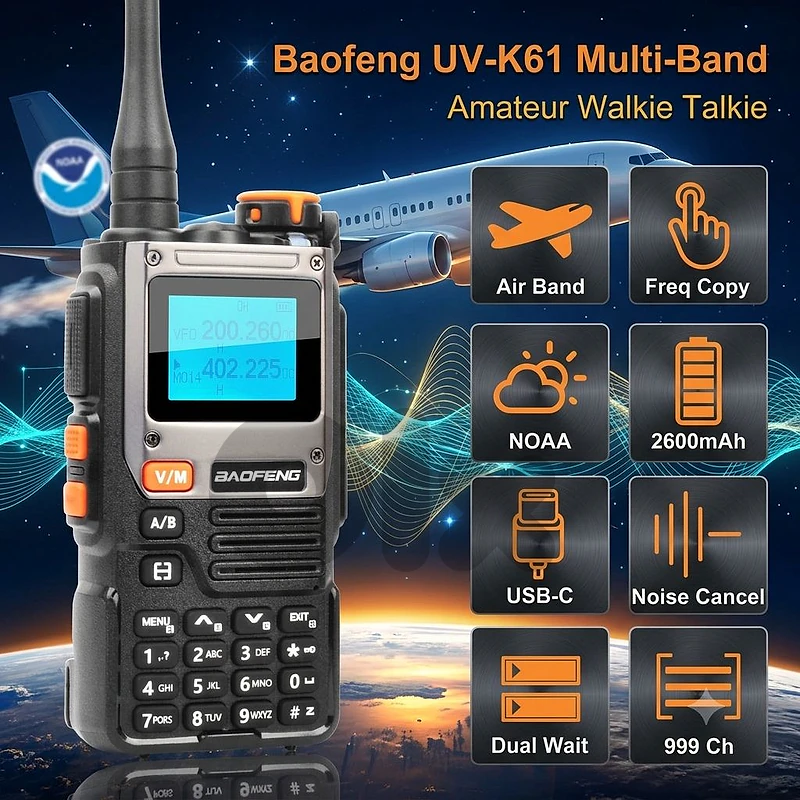 Baofeng UV-K61 Walkie Talkie U/VHF