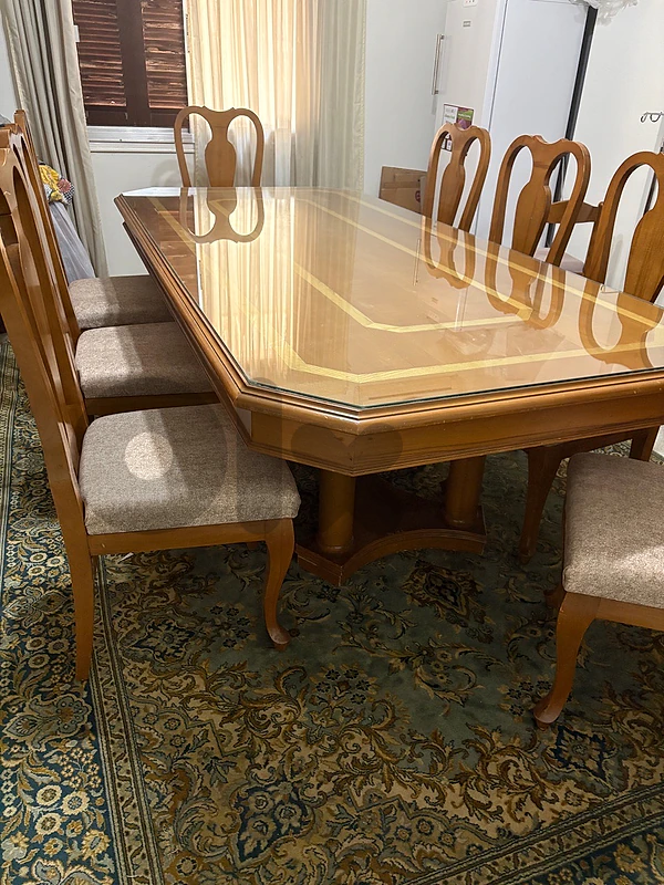 dining table and 8 chairs