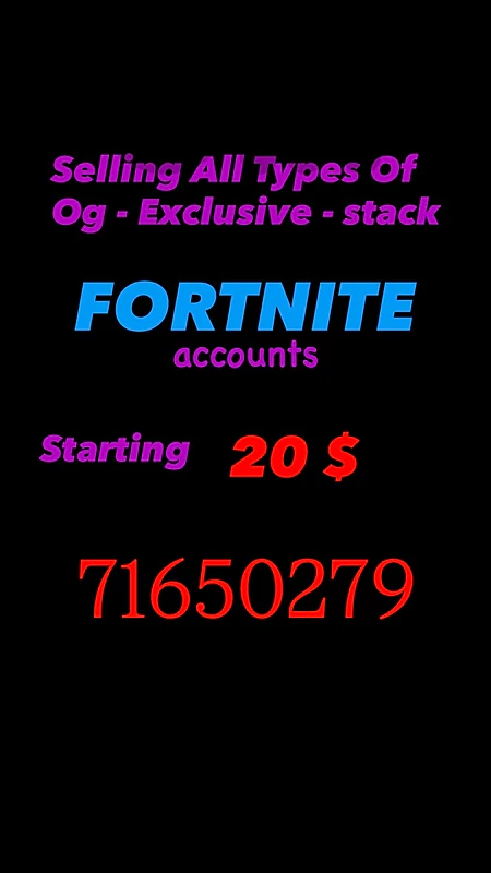 fortnite Accounts