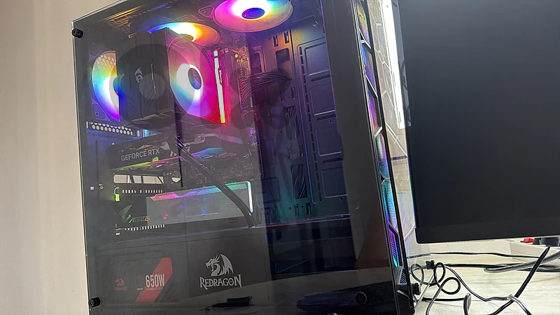 Gaming PC. i5-12400, RTX 5050 8GB, 16GB DDR5, 500GB NVMe SSD.