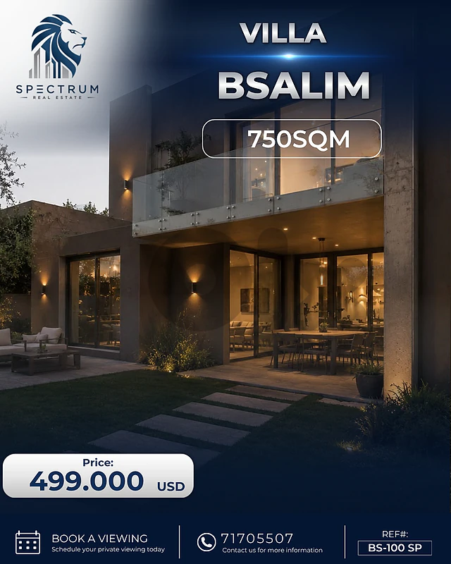 VILLA | BSALIM PRIME | 750Sq | HOT DEAL!!!, (BS-100) R.N