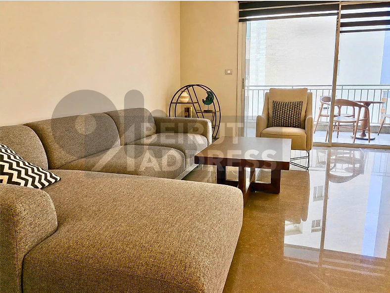Fully Furnished Achrafieh 3 Bdrm with Balcony for Rent