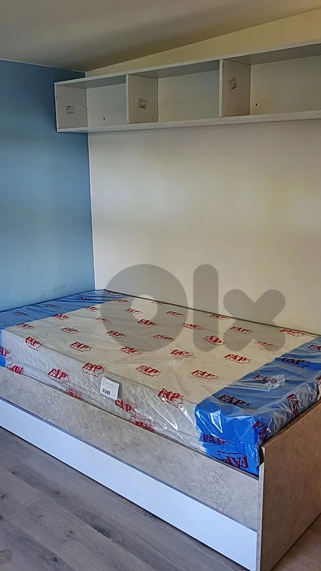 New bed 120cm with drawer + boxes high quality