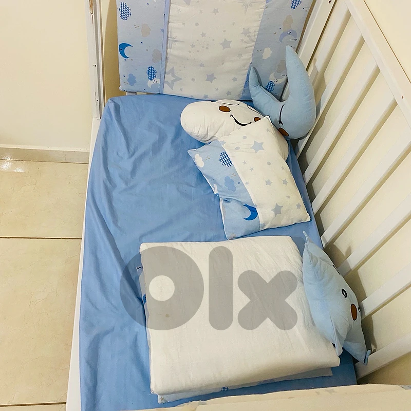 Baby boy bed used with mattress