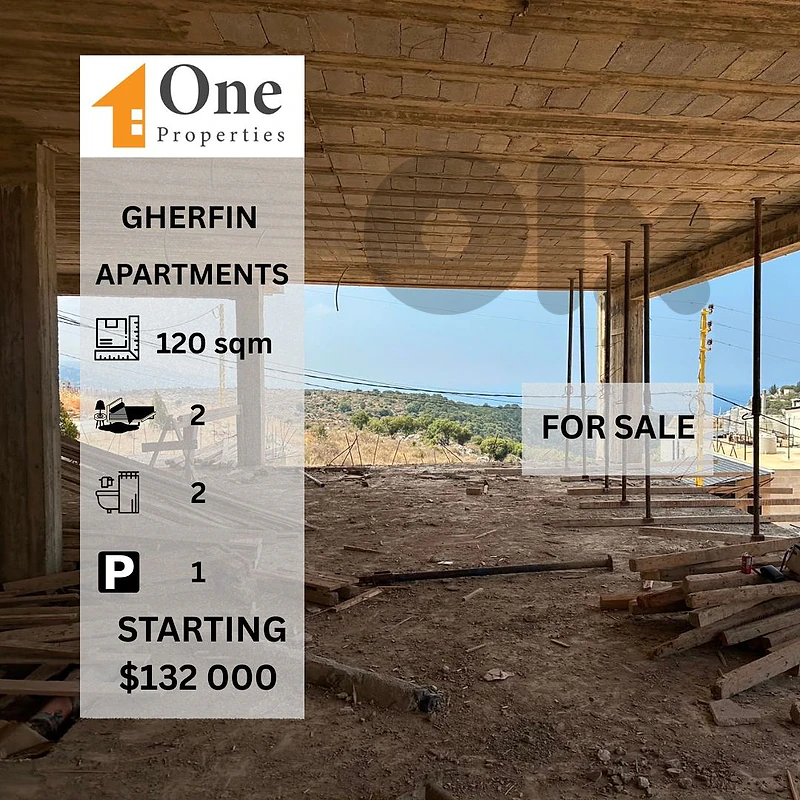 APARTMENTS FOR SALE IN GHERFINE JBEIL