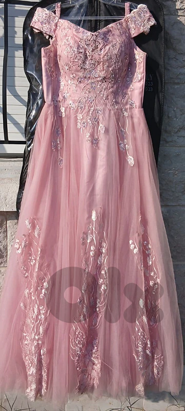 Blush pink evening gown L - XL
