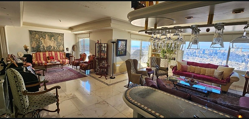 Mar Roukoz - Elegant Triplex with Expansive Terrace & Skyline Views