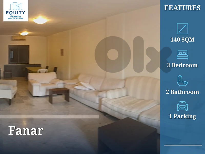 Furnished 140 SQM Apartment For Sale In Fanar #HM8339