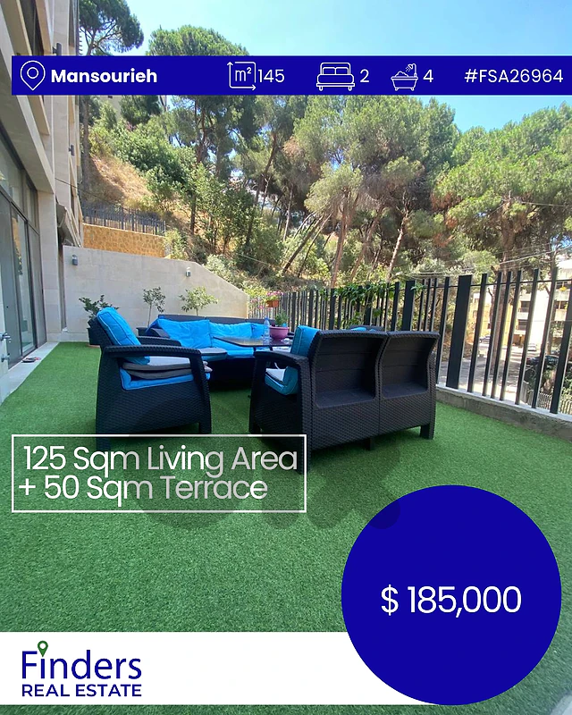 Apartment for sale in Mansourieh! شقة للبيع في المنصورية!