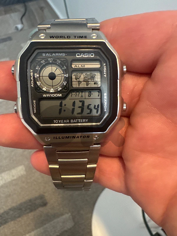 Casio AE-1200 World Time (Casio Royale) – Excellent Condition