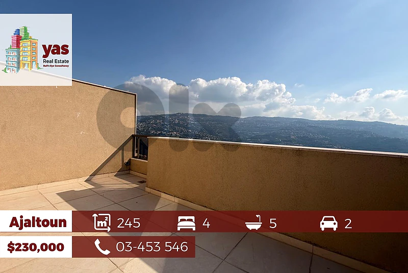 Ajaltoun 245m2 Duplex | Panoramic View | Super Luxurious | TYT | Ajaltoun 245m2 Duplex | Panoramic View | Super Luxurious | TYT |