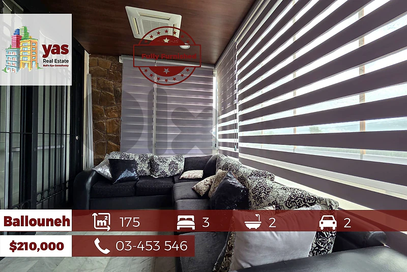 Ballouneh 175m2 | Furnished | Prime Location | Open View | TO