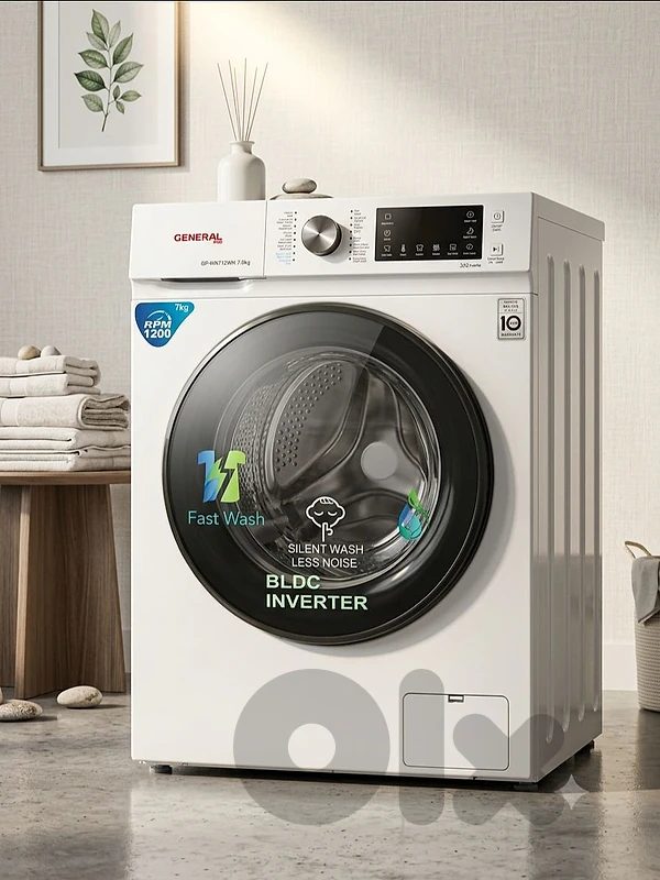 washing machine compact 7kg white غسالة