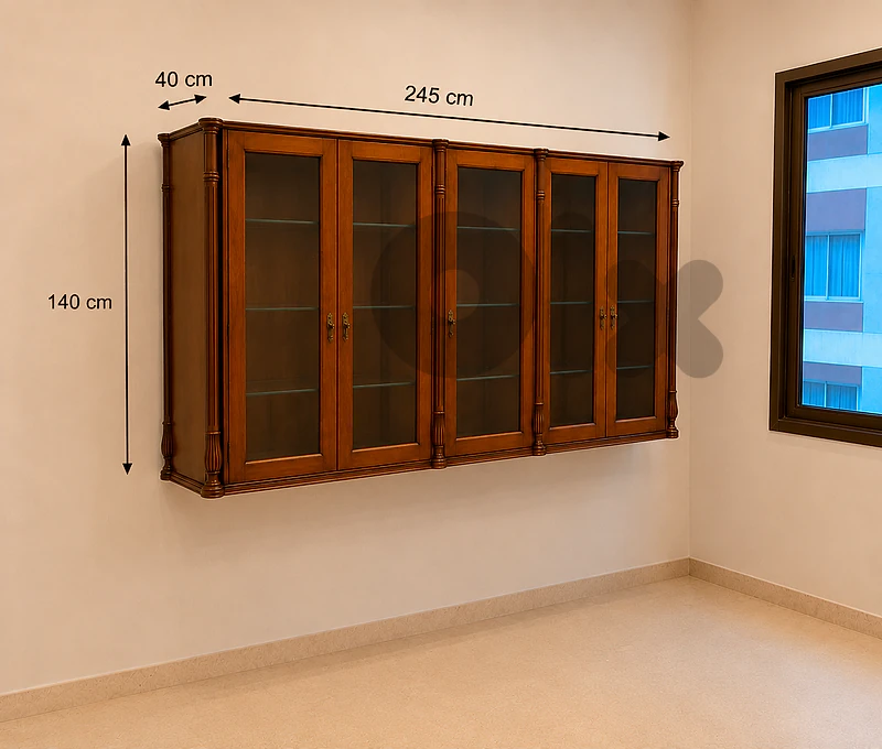 Classic Solid Wood Display Cabinet