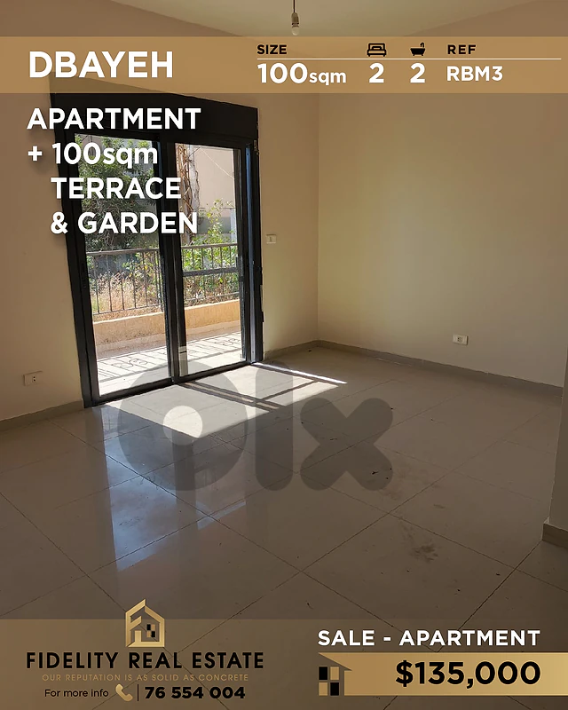 Apartment for sale in Dbayeh RBM3 شقة للبيع في ضبية