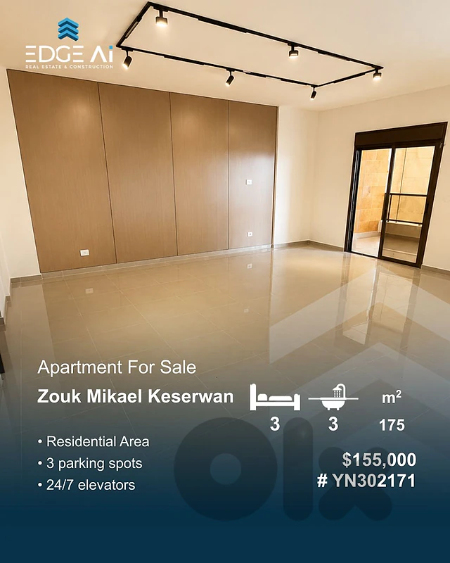 Apartment for Sale , Zouk Mikael ,#YN302171