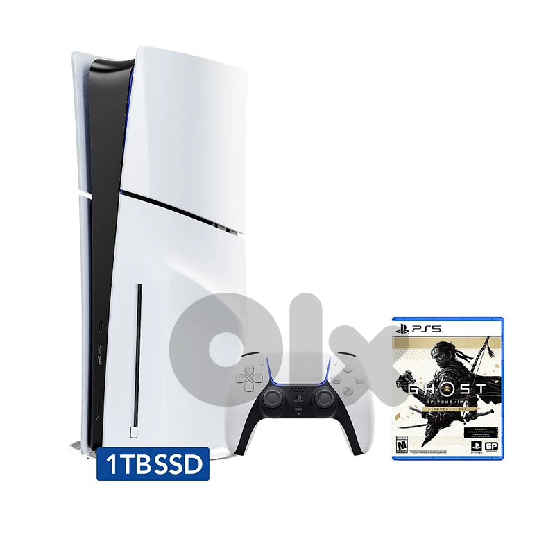 Ps5 Slim 1TB. Excellent condition. With box, one joystick and one cd