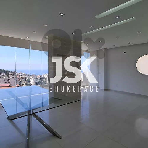 L22226 Fully Decorated Duplex with Sea View For Sale in Blat, Jbeil