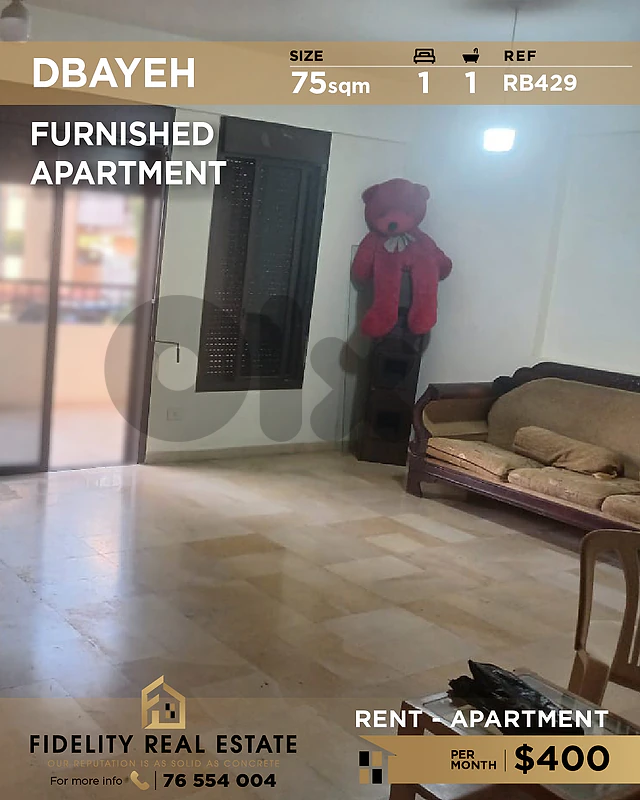 Apartment for rent in Dbayeh RB429 شقة  للإيجار في ضبية