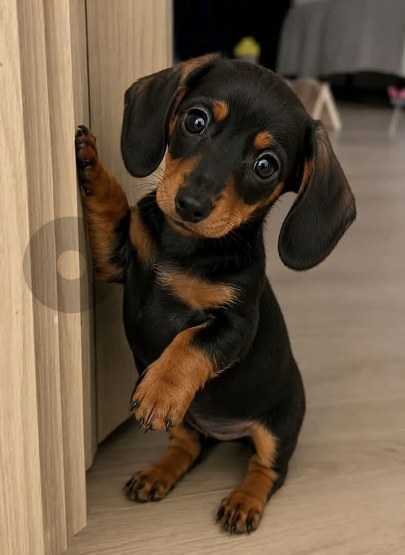 Dachshund Black and Tan (in store _ delivery available)
