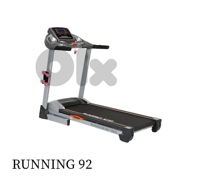 treadmill running 3hp motor power and automatic incline