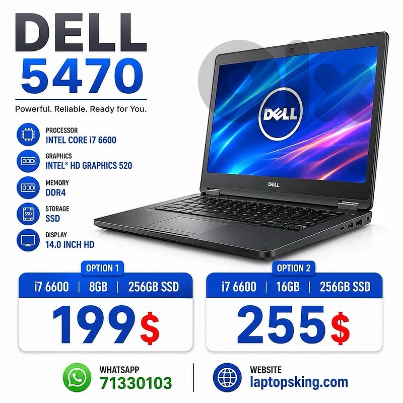 Dell Latitude 5470 | Intel Core i7-6600U | Business Laptop Dell Latitude 5470 | Intel Core i7-6600U | Business Laptop