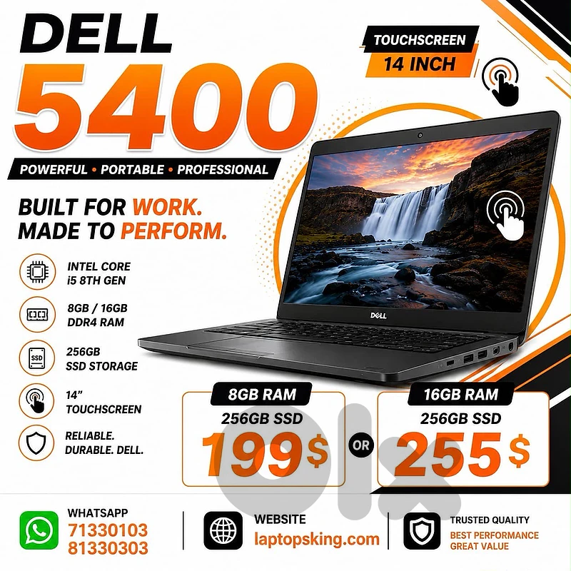 Dell Latitude 5400 Touchscreen | Intel Core i5 8th Gen