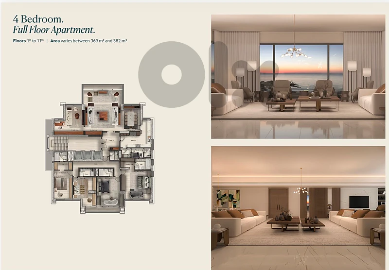Apartment for sale in Ramlet El Bayda/ Under construction/ Seaview Apartment for sale in Ramlet El Bayda/ Under construction/ Seaview