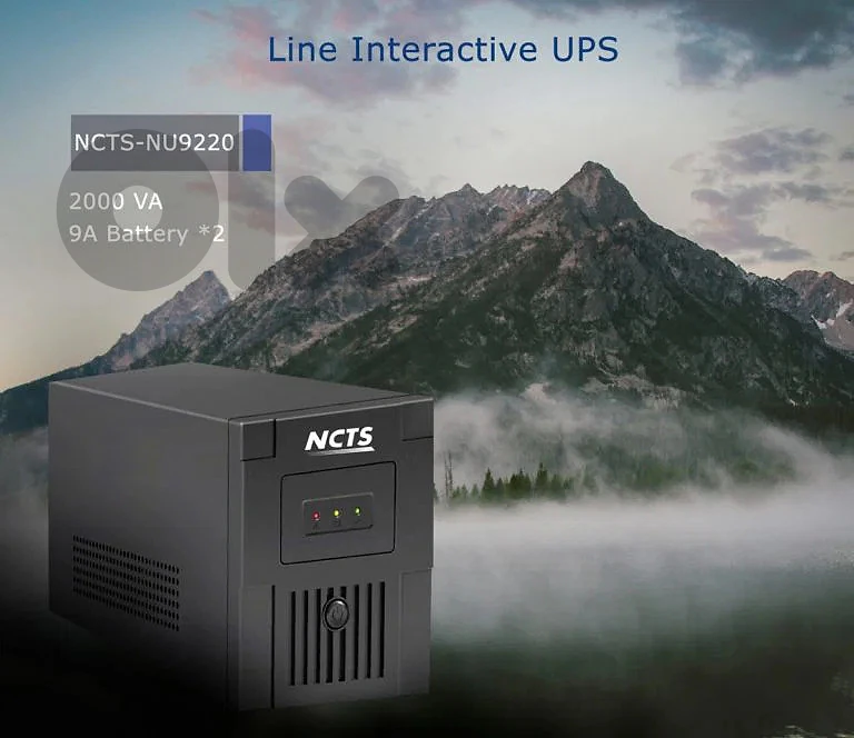 NCTS 2000VA / 1200W UPS – 2 New 9Ah Batteries