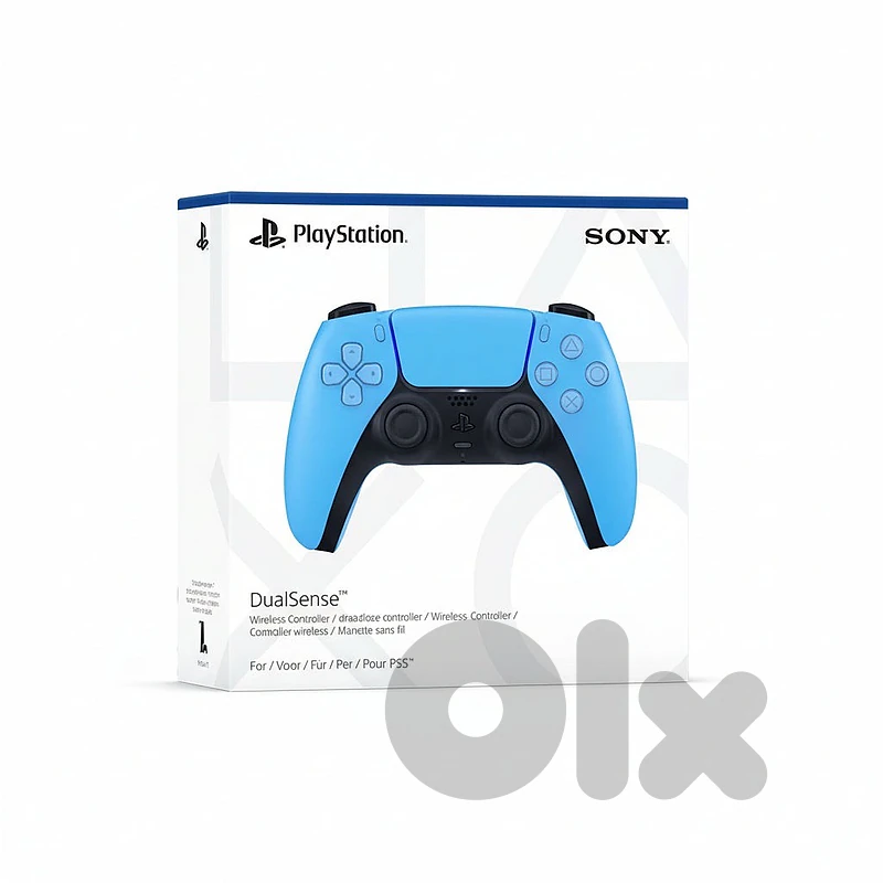 Ps5 controller light blue super clean .