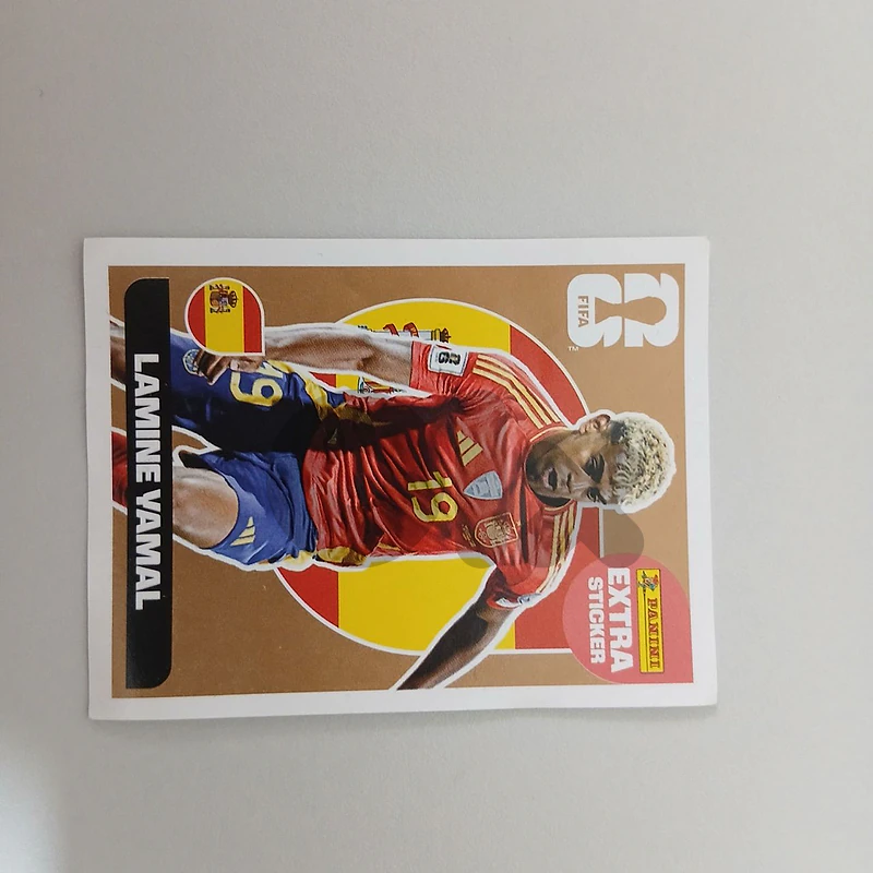 Lamine yamal panini extra sticker bronze