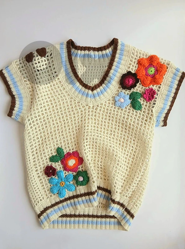 Floral Sweater Vest