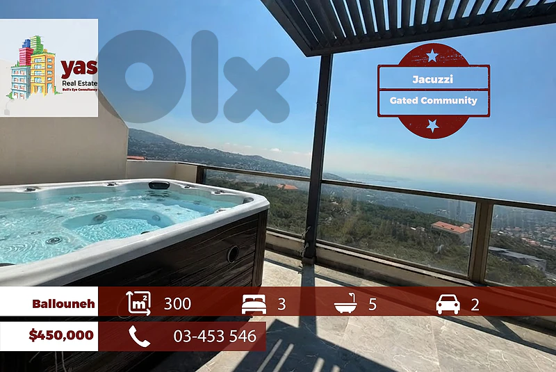 Ballouneh 300m2 | Upgraded Duplex | Gated Community | TYT