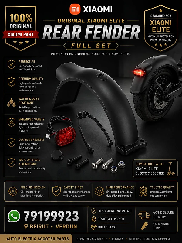 orginal Xiaomi elite rear fender full set