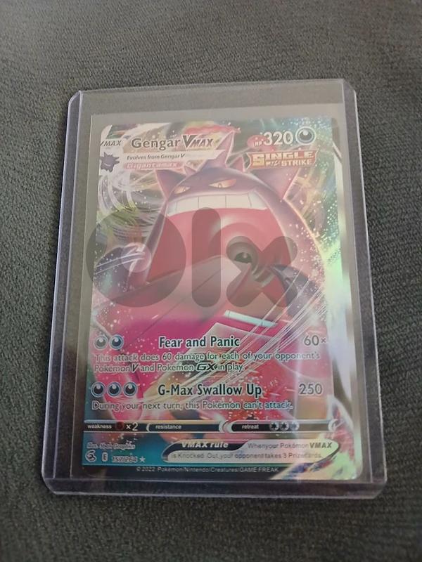 gengar-vmax oficially verified by tcg. ai graded psa 9.100%negotiable