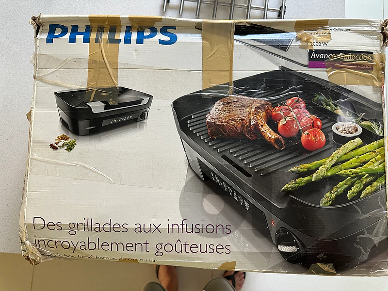 Philips Avance Collection Table Grill with Taste Infusion (2000W), mod