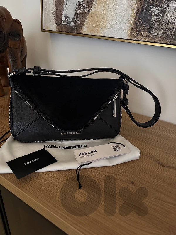 karl lagerfeld hardware shoulder bag