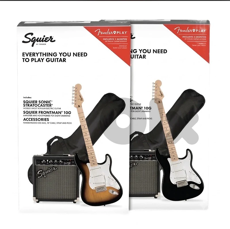 Fender, Squier Sonic Stratocaster Electric Guitar Pack